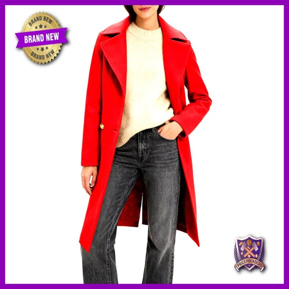 Jackets & Blazers - Double-Breasted Peacoat Classic Wool Overcoat Notch Lapel Slim Fit Elegant